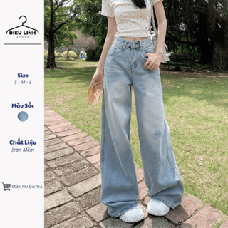 Quần Jeans Nữ Ống Rộng, Quần Bò Nữ Ống Xuông Thời Trang Trẻ Trung Nét Luôn KT64