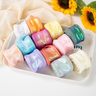 Ruy băng voan bản to, voan viền sóng Màu Galaxy óng ánh , Loại Đẹp 4cm - trang trí, gói quà, thắt nơ, bó hoa cực đẹp