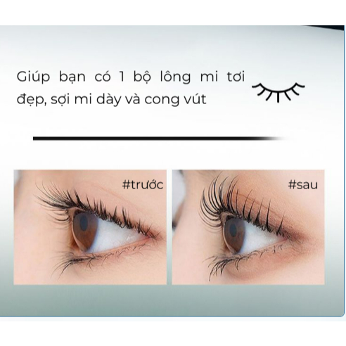 Mascara chuốt mi A.M.G - Chuốt mi cong vút tự nhiên, dài và tơi kháng nước lâu trôi, không lem không vón cục