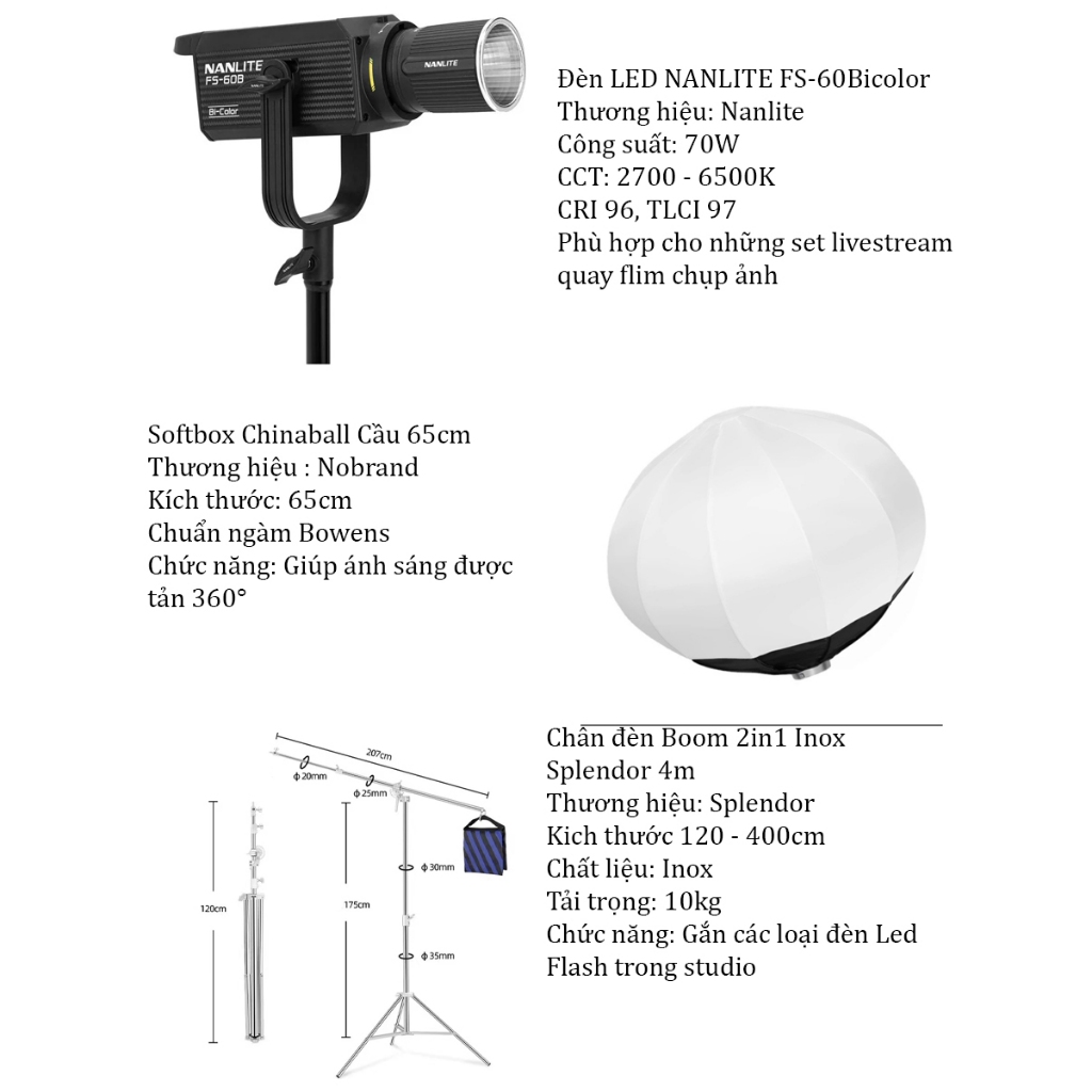 Đèn LED NANLITE FS-60B Bicolor - 3