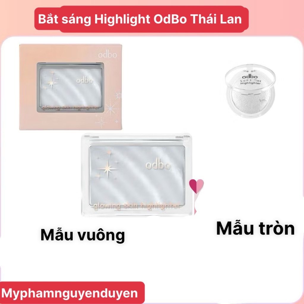 Phấn bắt sáng Odbo Soft Tint Highlighter OD173 7.5g [Chính Hãng]