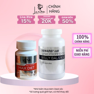  Viên Uống Giảm Cân Hủy Mỡ Bụng Max Diet & Derma87 Cell Belly Balance Genie Hàn Quốc 