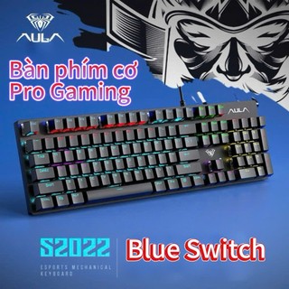  Bàn phím cơ Aula S2022 full Led 104 phím Blue Rainbow 7 chế độ - Bảo hành 12 tháng 