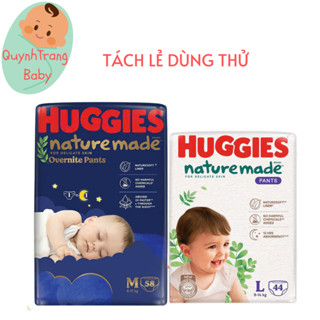 [Miếng lẻ] Tã / bỉm Huggies Platinum Nature Made ngày và đêm OVN overnight NB/S/M/L/XL/2XL/XXL