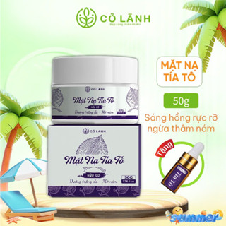 Mặt nạ tía tô dưỡng trắng da mờ thâm nám, tàn nhang Cỏ Lành