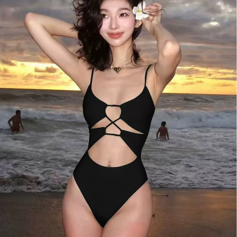 [ĐỒ BƠI LIỀN MẢNH] Bikini, áo đồ tắm liền mảnh KHOÉT MÔNG ĐAN ĐÂY truớc ngực sang chảnh ( sẵn đệm mút, chất xịn đẹp)