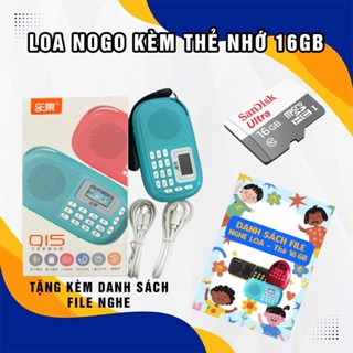  Loa Nghe Mini NOGO Q15 kèm thẻ nhớ 8gb - 16gb Tiếng Anh  có kết nối BLUETOOTH 