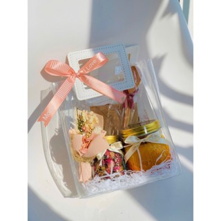 Set quà tặng saffron mật ong - Mẫu túi nhựa xinh xắn- Nhụy hoa nghệ tây Super negin Tây Á
