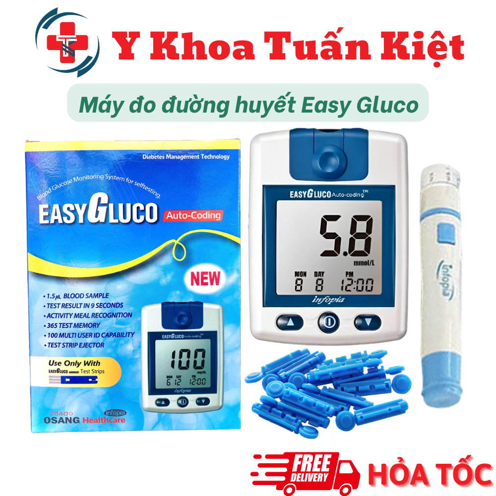 ✅ Máy đo đường huyết Easy Gluco (Made in Korea)