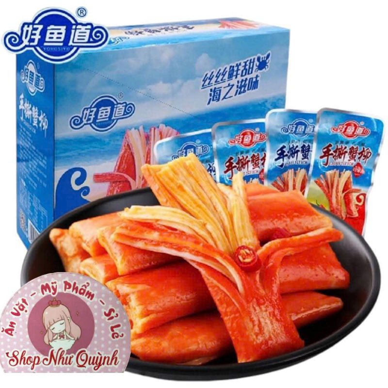 (LOẠI NGON) SỈ  hộp 20 gói thanh cua cay cay siêu ngon