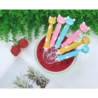 Thìa Ăn Dặm Silicon Siêu Mềm Hình Mèo