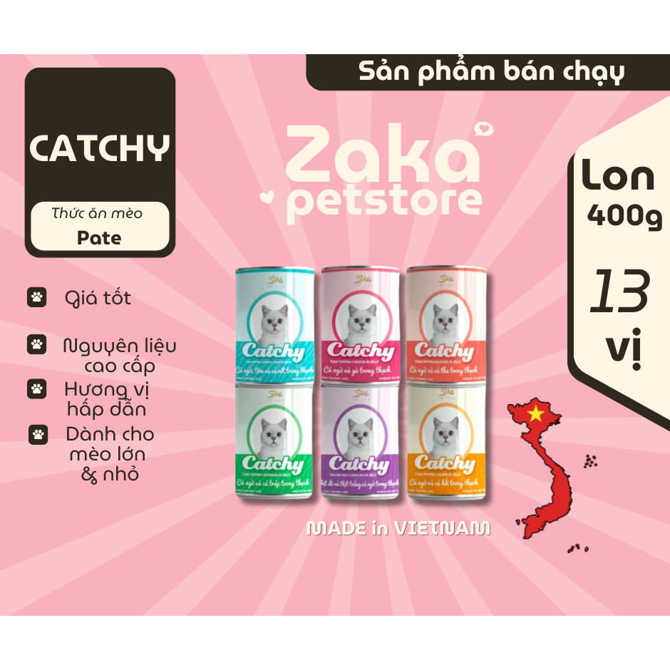 Pate Catchy 400g cho mèo
