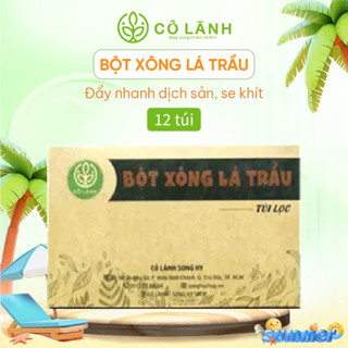 Bột Lá Trầu Không Xông Vùng Kín Cỏ Lành 12 Gói- Làm Sạch, Làm Hồng & Se Khít