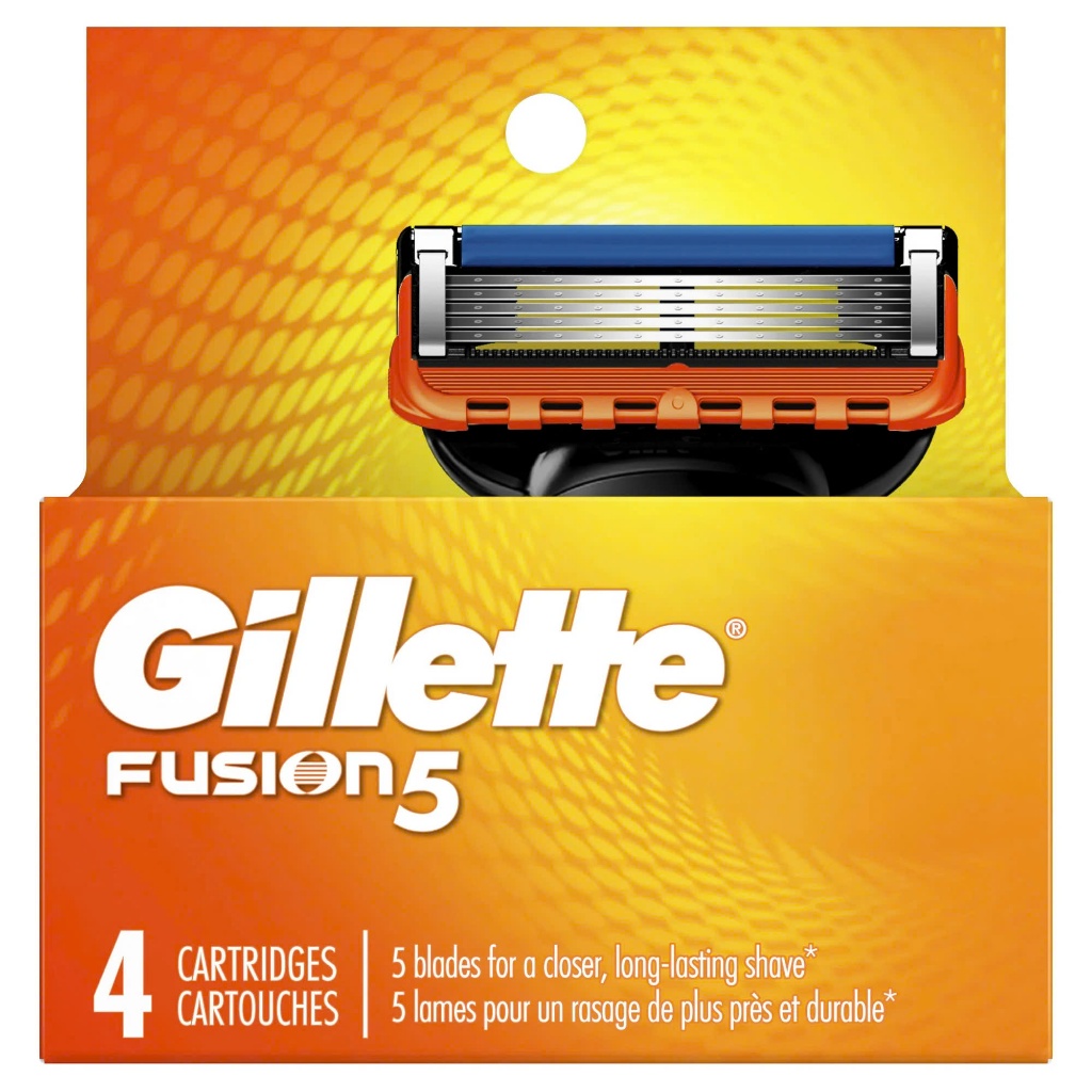 [Air, Hàng Mỹ] Đầu thay Gillette Fusion5 Razor Blade Refill ,Manual Razor Men , 4 cái