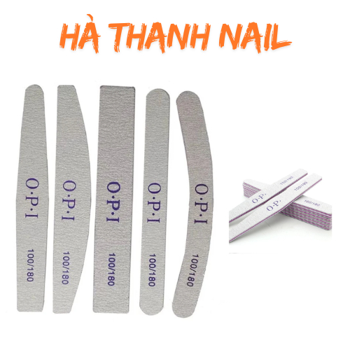 Dũa móng OPI độ nhám 100/180 loại cứng, dũa móng chuyên dụng cho dân làm móng ( lẻ chiếc )