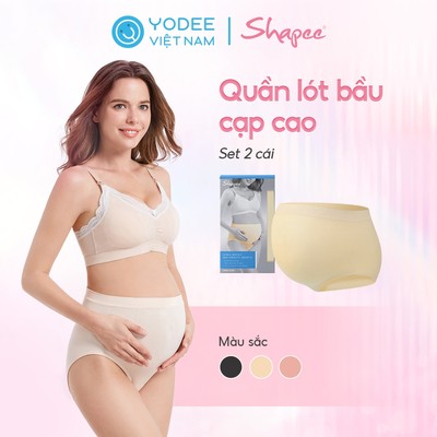 Shapee Quần lót bầu cạp cao mềm mại, co giãn, freesize (set 2 cái)