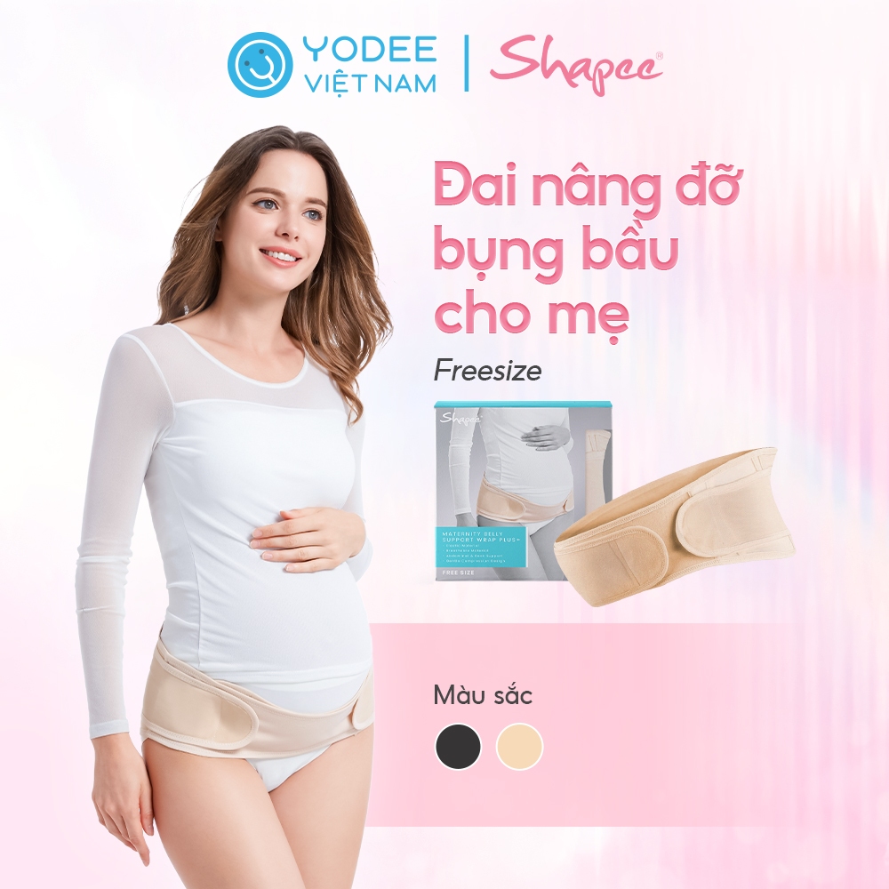 Shapee Đai nâng đỡ bụng cho mẹ bầu co giãn, đàn hồi cao, hỗ trợ giảm đau lưng dưới và nâng đỡ bụng