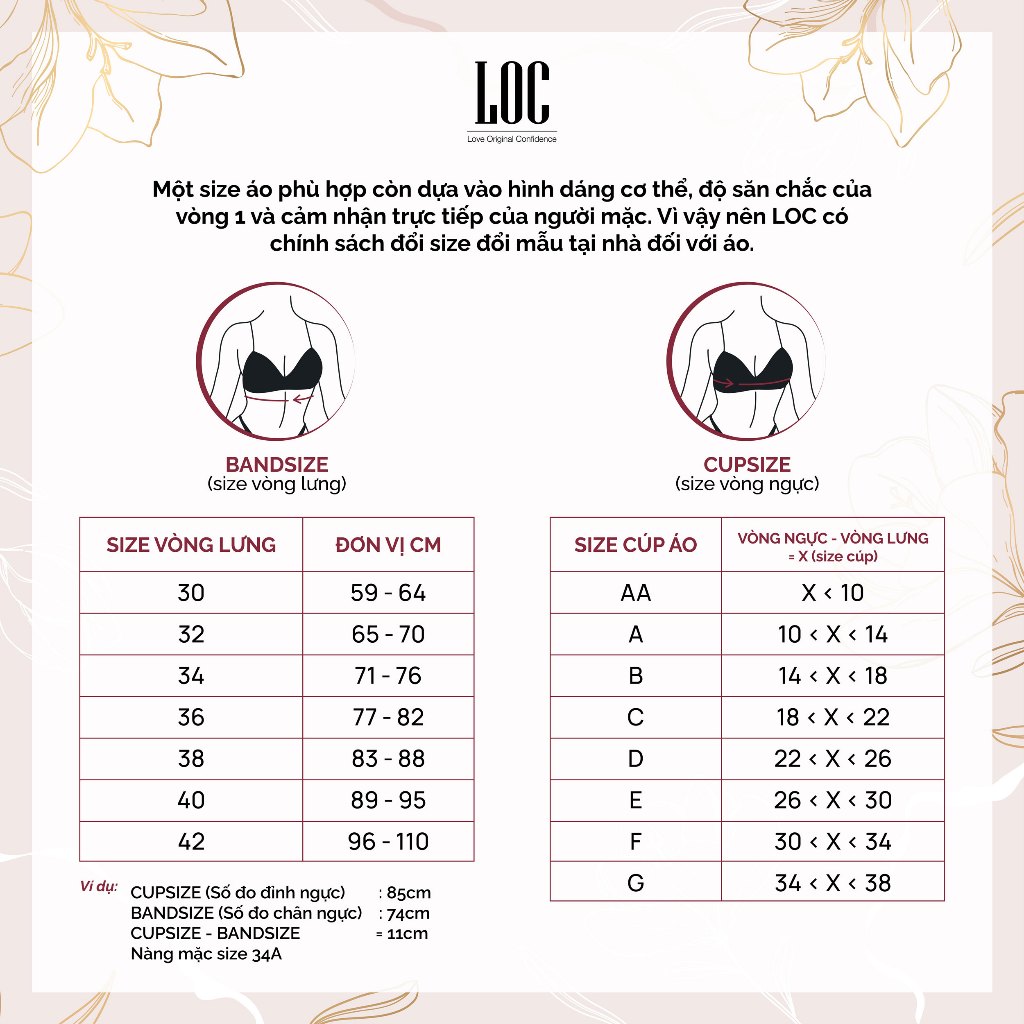 Áo Ngực LOC PREMIUM Quây Ngang Không Gọng Mút Liền | BigBuy360 - bigbuy360.vn