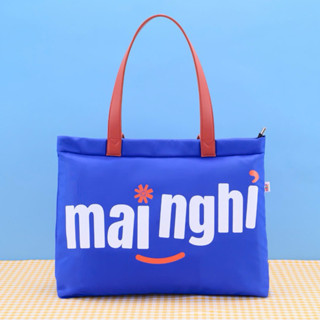 Túi Tote Mai Nghỉ Vải Dù Có Khoá Kéo Kèm Ngăn Nhỏ