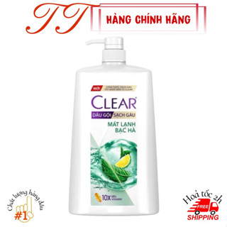  Dầu Gội Clear Sạch Gàu 1.4kg Mát Lạnh Bạc Hà 3x Sức Mạnh Đánh Bay Gàu Ngứa Vi Khuẩn 