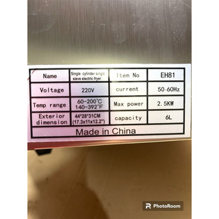 🍟 BẾP CHIÊN ĐIỆN EH81 6 LÍT