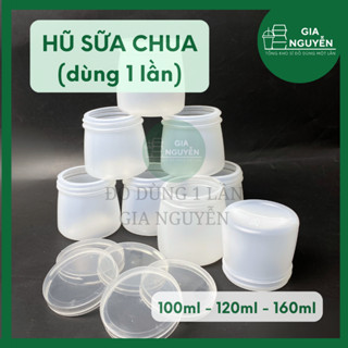 Túi 50 Hũ Sữa Chua 100ml Dùng Một Lần Để Làm Sữa Chua, Sữa Chua Hoa Quả, Kem,...