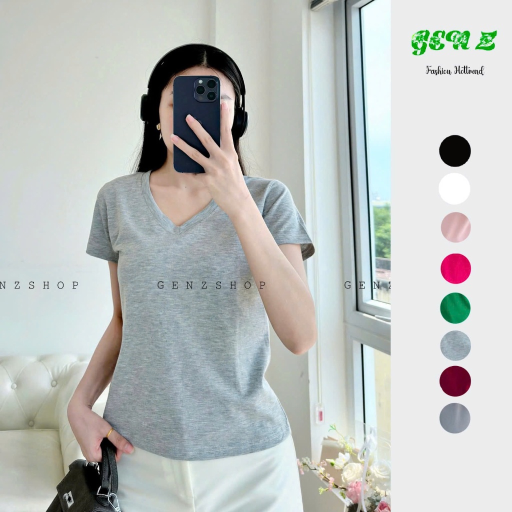 ÁO THUN  BABYTEE Cổ Tim Trơn DỄ PHỐI ĐỒ COTTON MỀM MỊN ĐI HỌC, ĐI LÀM, ĐI CHƠI 2026 | BigBuy360 - bigbuy360.vn