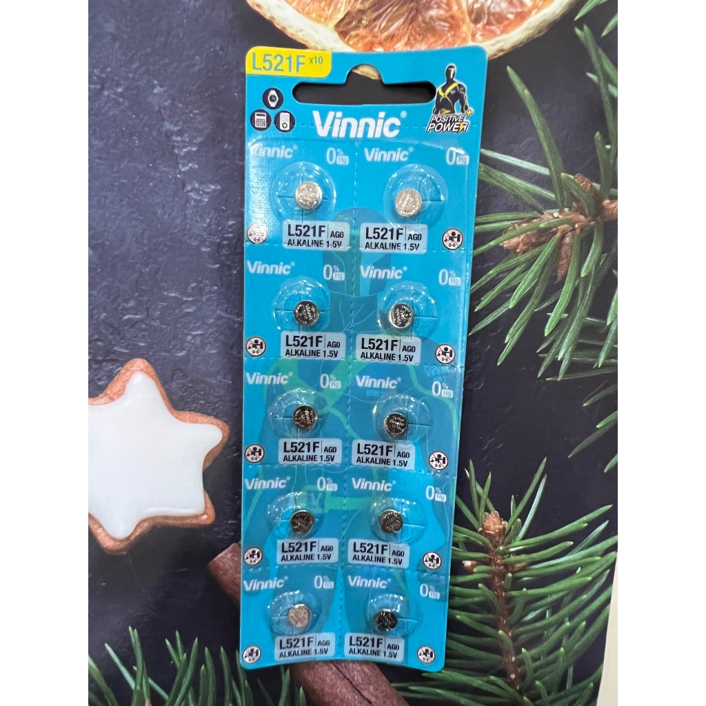 Vỉ 10 Viên Pin SR521 379 618 SR63 521 SR521SW