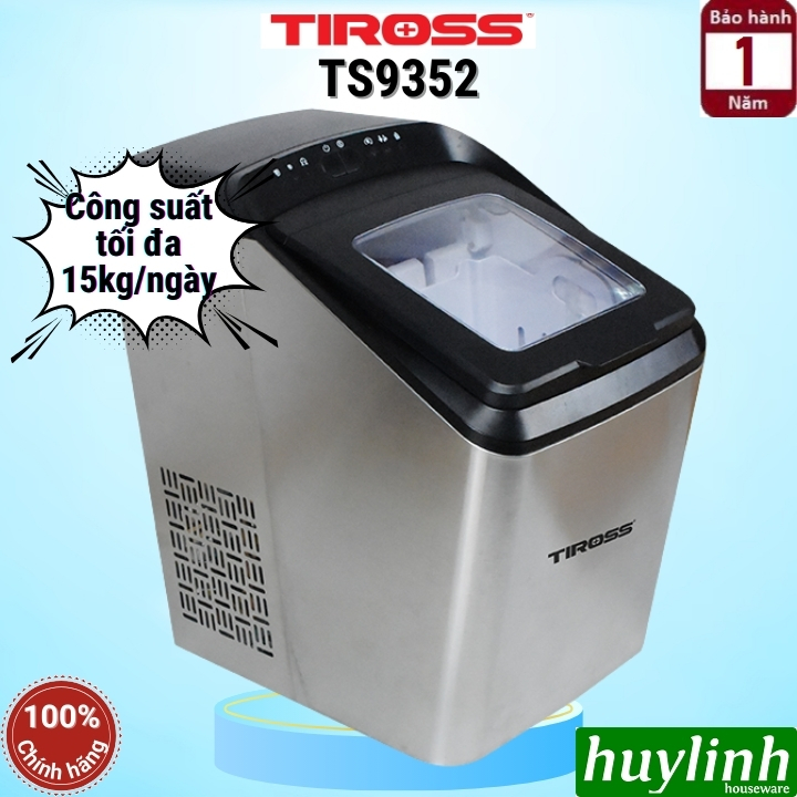 Máy làm đá viên gia đình Tiross TS9352 - 15kg/ngày