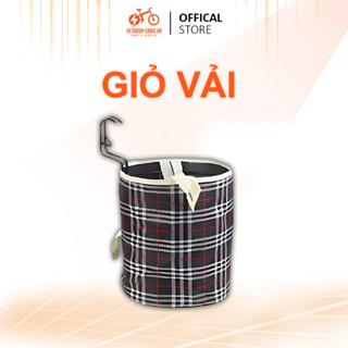 Giỏ vải cho xe đạp điện, Giỏ vải Canvas chất liệu dày dặn, Giỏ treo xe đạp có thể gấp gọn tiện lợi