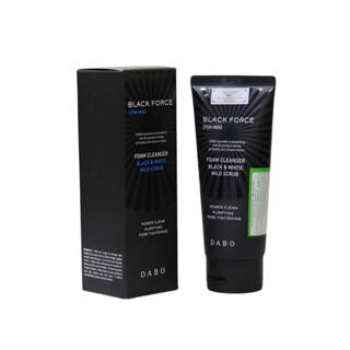 Sữa rửa mặt nam DABO Black Force For Men than hoạt tính Hàn Quốc 120ml