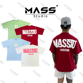Áo thun oversize 11 in nổi brand MASSS STUDIO unisex 100% coton không pha, định lượng 250gsm Nam nữ Cotton Cổ Tròn