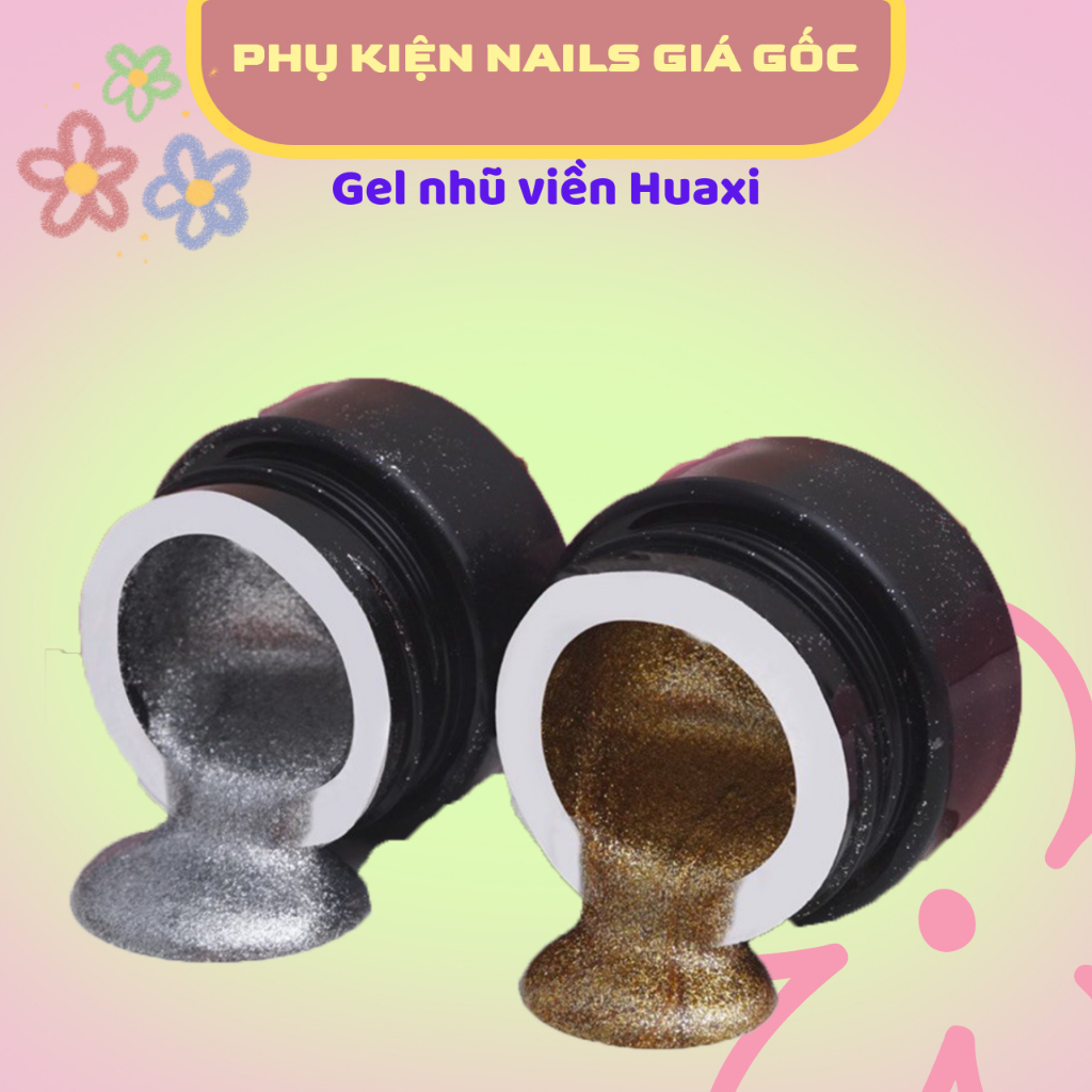 Gel nhũ viền Huaxi siêu sáng - Gel nhũ viền móng Sơn Gel