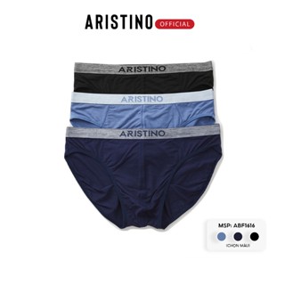 Quần lót nam ARISTINO sợi sồi mềm mịn logo dệt nổi cao cấp co giãn kháng khuẩn tốt - ABF1616