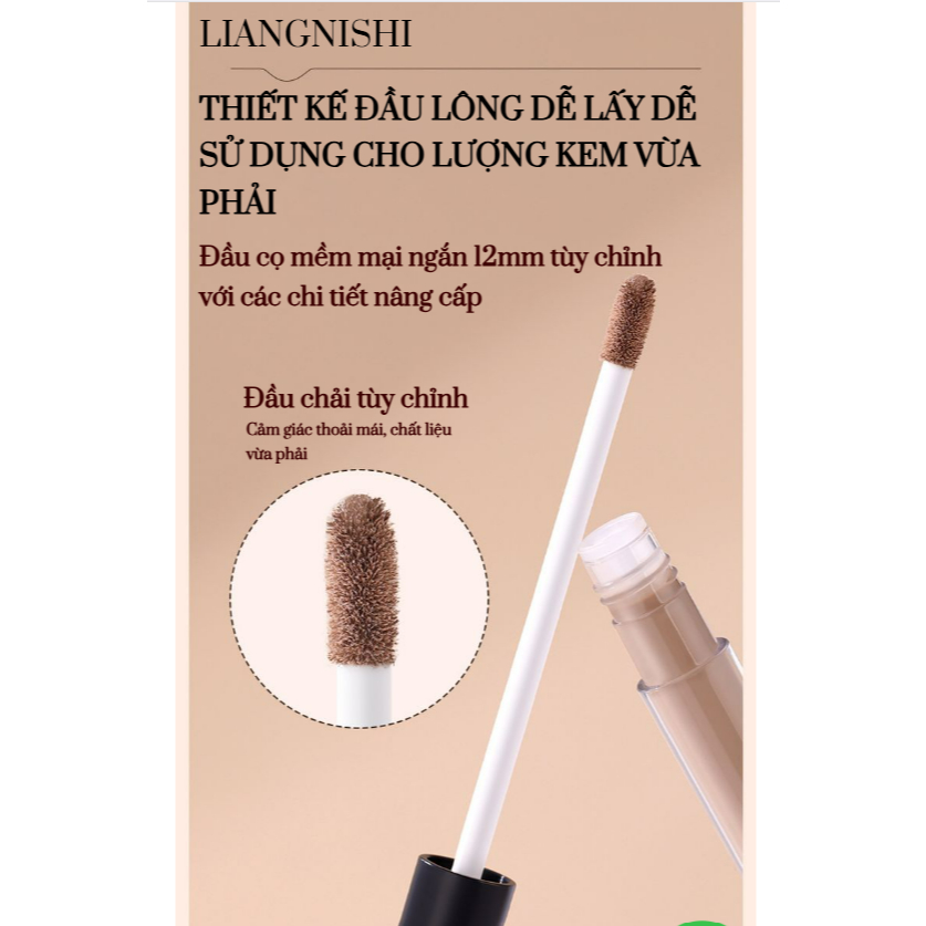 Kem tạo khối LIANGNISHI highlight che khuyết điểm  -  Kem nền dạng lỏng LIANGNISHI tạo khối làm sáng vùng lõm