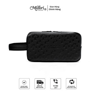 Túi Clutch Da Đa Năng BIRON Nam Nữ Thể Thao Du Lịch Đựng Mỹ Phẩm Hộp Bút| M MIDORI