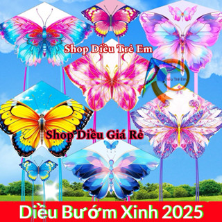 [MUA 1 TẶNG 1] Diều bướm - Tặng tay cầm thả diều 150m dây (diều thả, diều giá rẻ, diều đẹp, diều độc lạ, diều)