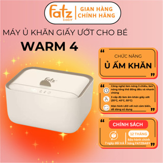 MÁY LÀM ẤM VÀ Ủ ẤM KHĂN GIẤY ƯỚT FATZBABY WARM 4, ngăn chứa rộng, màn LED cảm ứng kết hợp đèn ngủ