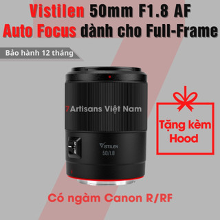  Ống kính Vistilen AF 50mm F1.8 Auto Focus - Lấy nét tự động siêu nhanh dành cho Full-Frame Canon RF 