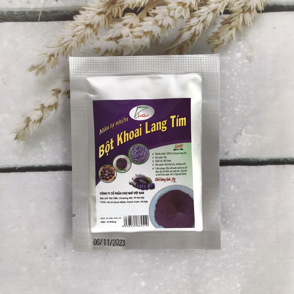 Bột khoai lang tím Chợ Quê 20g - PL178H