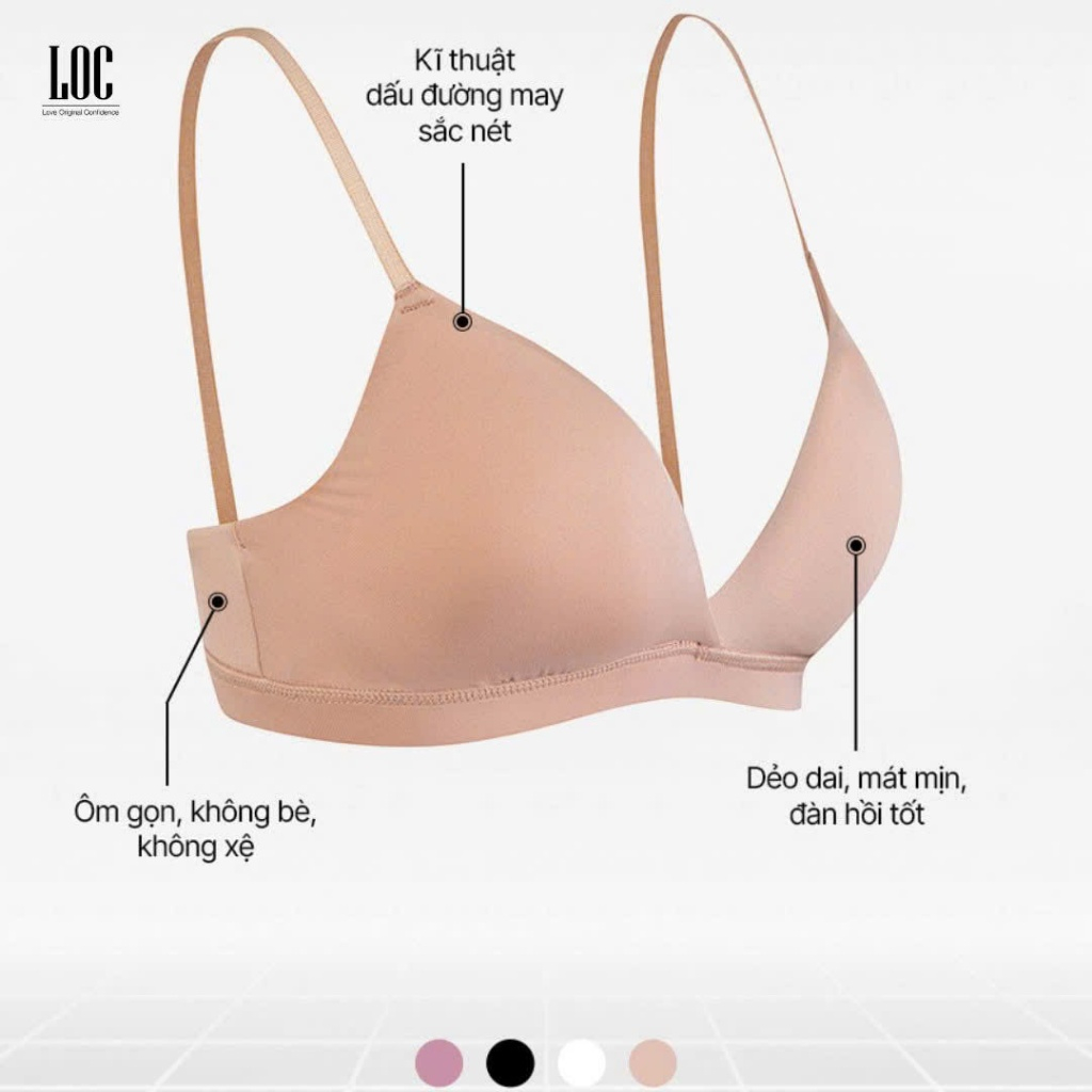 Áo ngực không gọng LOC Cotton Thun lạnh siêu thoải mái - Basic Thun lạnh mút rời | BigBuy360 - bigbuy360.vn