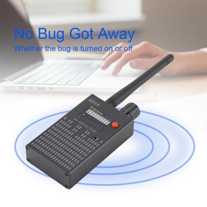 RF Detector G318 - Máy phát hiện Theo Dõi Camera, GPS, Nghe Lén, Định Vị RF Detector cao cấp