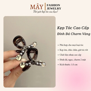 Cặp Tóc Nữ, Kẹp Tóc Càng Cua Nhỏ 4,5cm Đính Đá Thiết Kế Cao Cấp  • Mây Fashion Jewelry - K125.07
