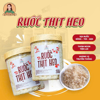 Ruốc thịt heo - Chà bông heo hộp 200g sợi bông tơi mịn ăn kèm với xôi, bánh mì - Thương hiệu cô Kim Loan Hải Phòng