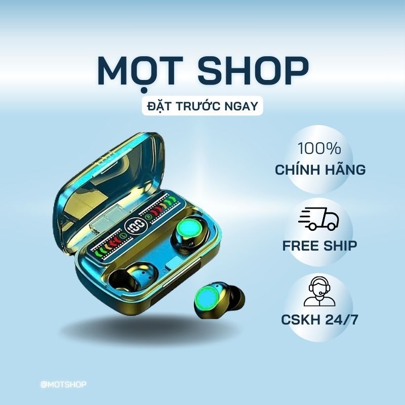 Tai Nghe Bluetooth M100 - Tích Hợp Màn Hình LED, Chống Ồn, Pin 4-6h