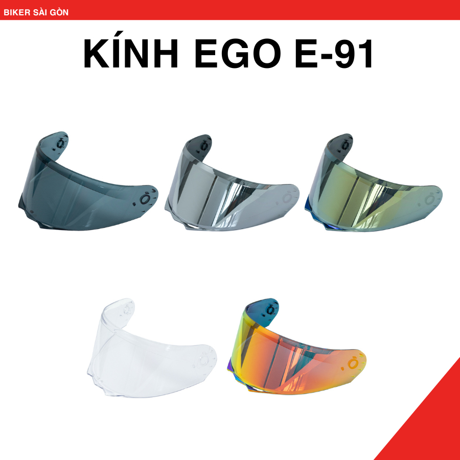 Kính Chắn Gió Mũ EGO E-91 - Biker Sài Gòn