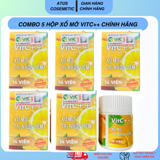 [ Combo 5 hộp] Xổ vitc nhà kẹo dứa chính hãng, giảm mỡ bụng hiệu quả an toàn
