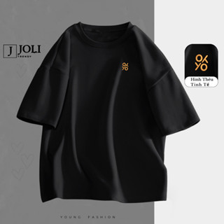 Áo Thun THÊU Cat & Goldfish  By JOLI Chất Cotton Thoáng Mát Form Rộng Tay Lỡ Cho Nam Nữ Phong Cách Unisex J Joli Trendy