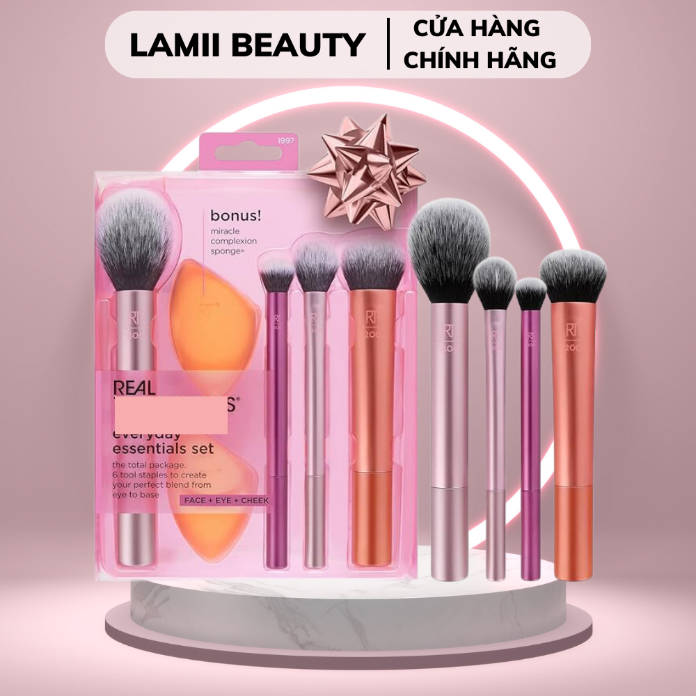 Bộ cọ kem nền,cọ tạo khối,cọ má hồng,cọ phấn mắt, con tán mày R T/ PONY EFFECT MINI MAKEUP BRUSH SET