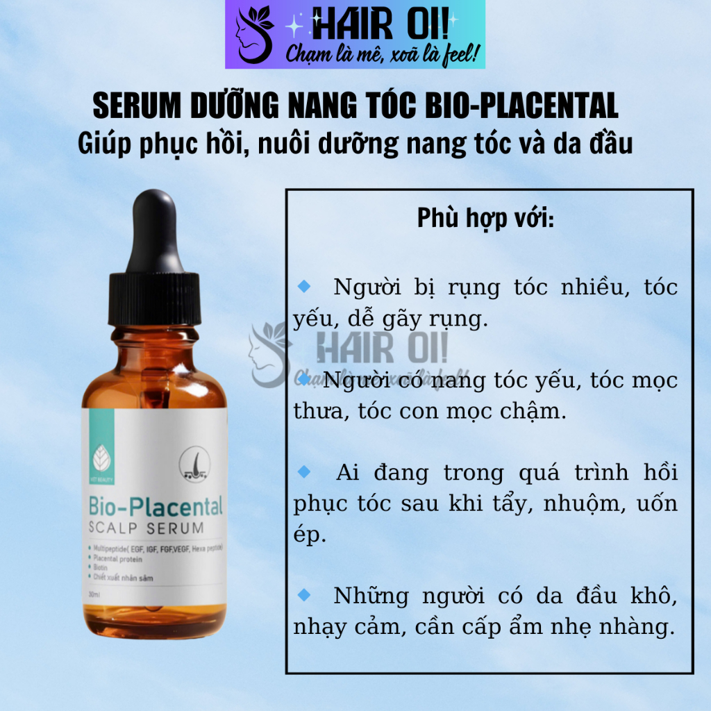 Serum dưỡng nang tóc Bio-Placental giúp phục hồi, nuôi dưỡng nang tóc và da đầu 30ml | BigBuy360 - bigbuy360.vn